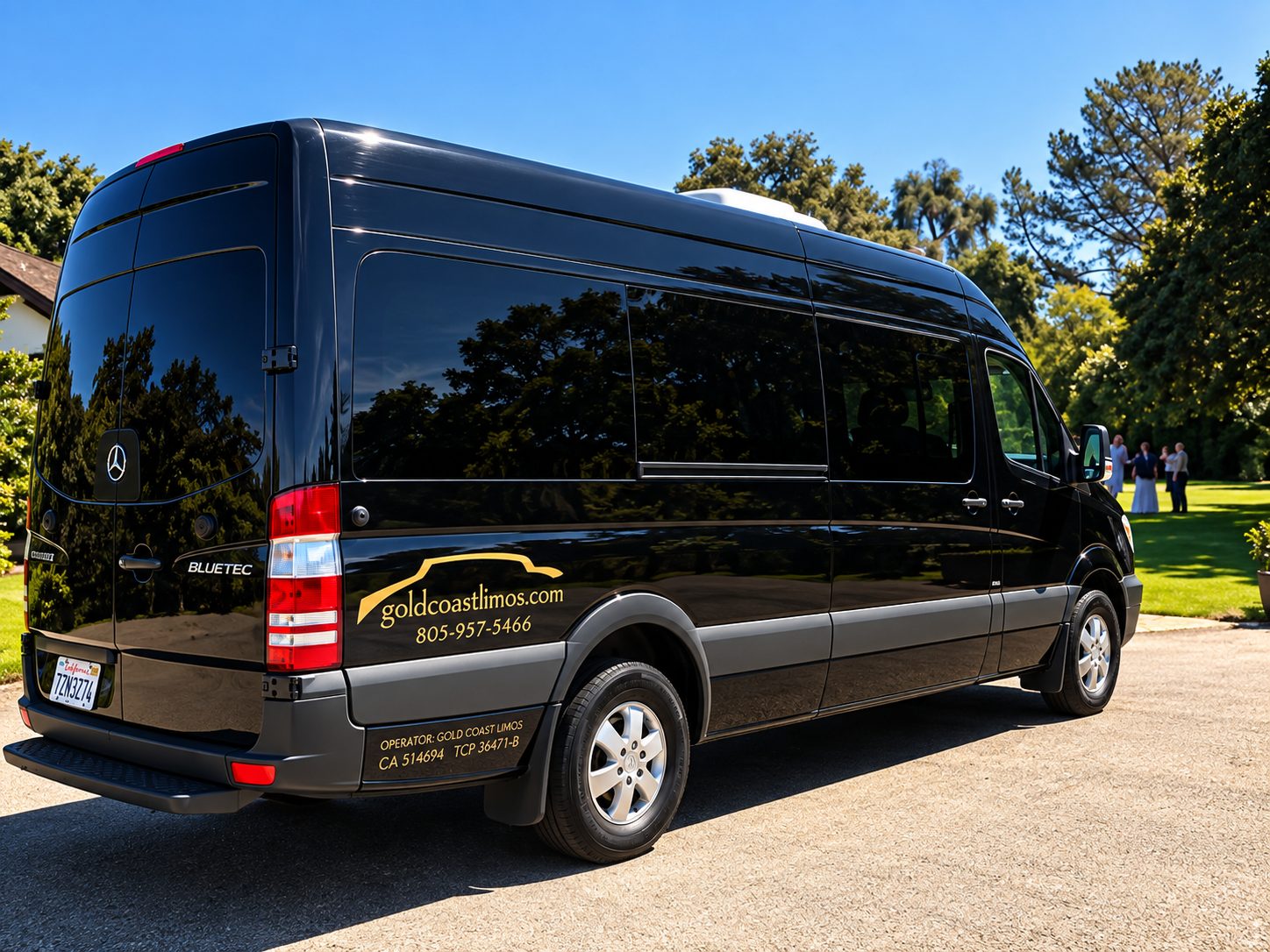 Gold Coast chauffeur opening the door for a client