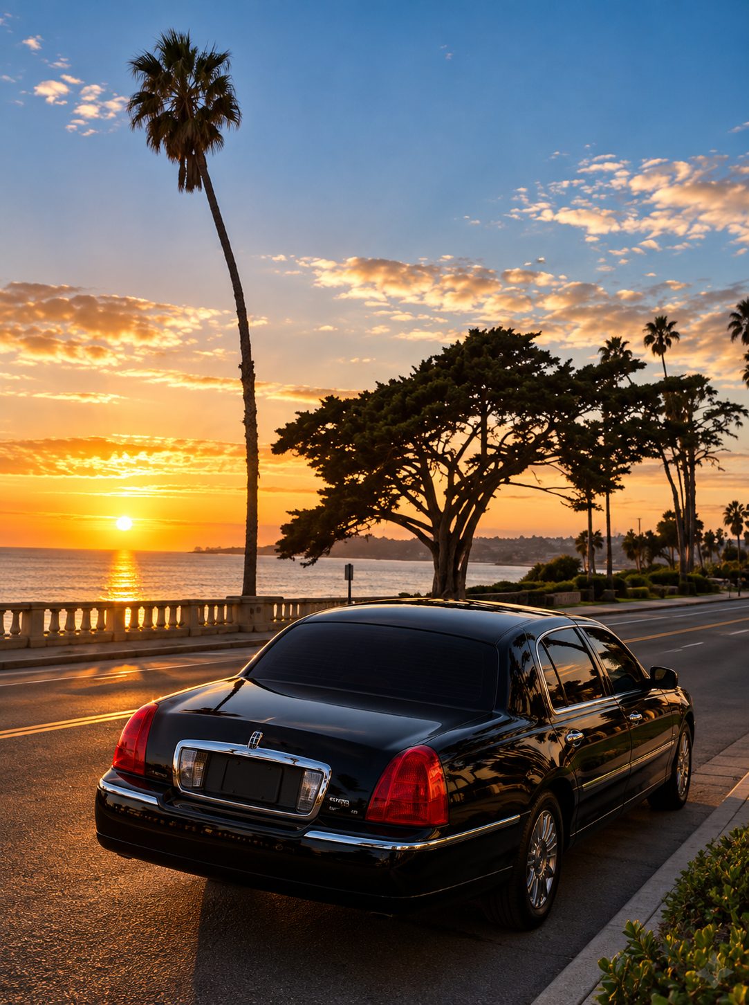 Gold Coast chauffeur opening the door for a client